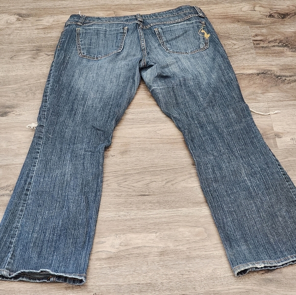 Y2K McBling Baby Phat Boot Cut Denim Blue Jeans - Picture 4 of 7